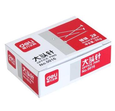 得力0016大头针（50g/盒）